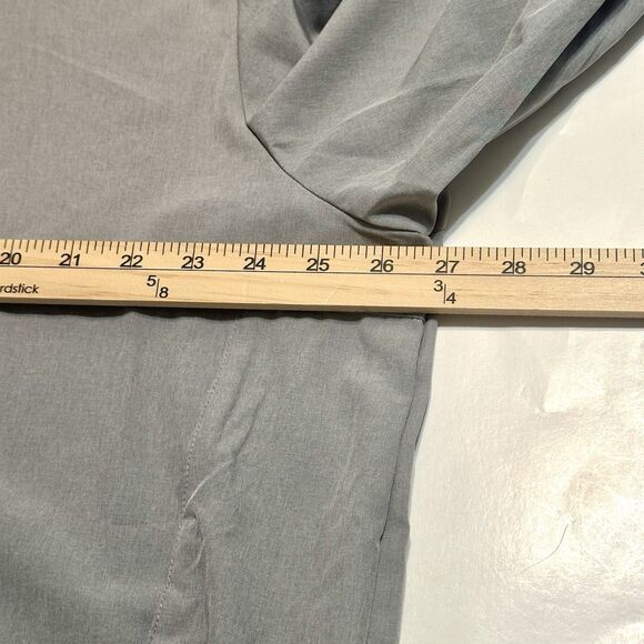 William Murray Mens 3XL Gray Lime Green Trim Golf Windbreaker Hooded Zip Jacket - Picture 3 of 10